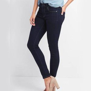 NWT GAP 31L True Skinny Dark Rinse Jeans Stretch